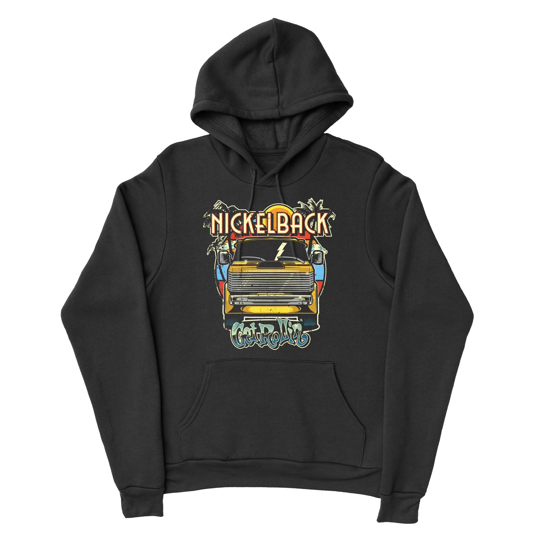 Nickelback 2024 European Tour Black Hoodie - Image 3