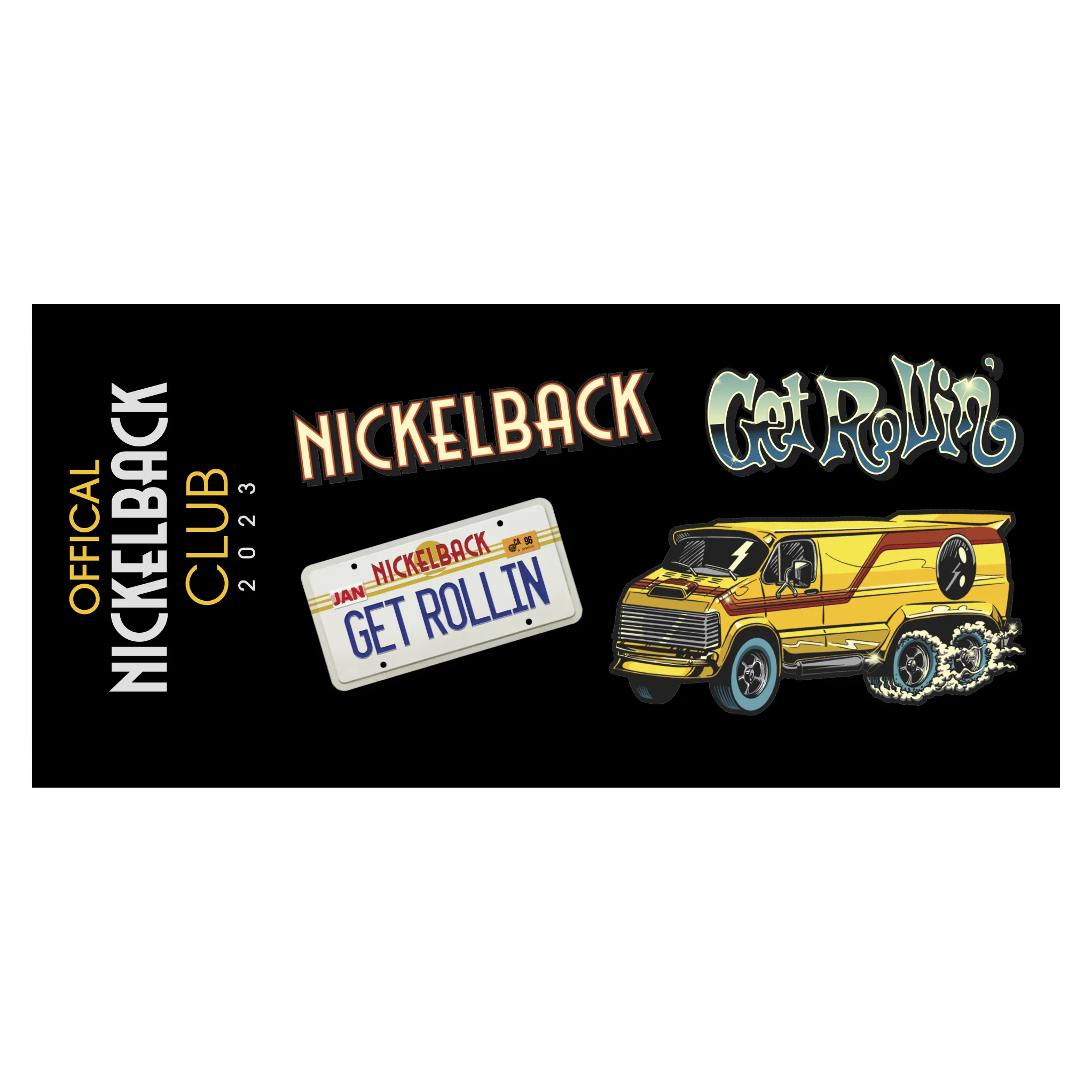 Nickelback Club Pick Tin Set and Sticker Sheet Bundle - Image 3